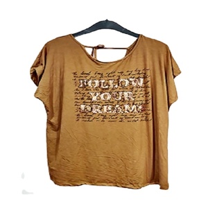 Camiseta de Manga Corta para Mujer, Informal, Deportiva, 100% Algodón, Cuello Redondo, Corte Regular, 180 Gramos, Tejido de Punto, Estampado Digital - Product Image 1