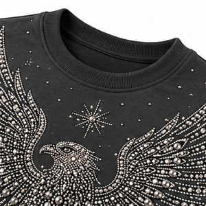 Sudaderas de Punto con Pedrería para Hombre, Invierno, Algodón/Poliéster, Ecológicas, Transpirables, de Secado Rápido, a la Moda para el Hombre Moderno - Product Image 6