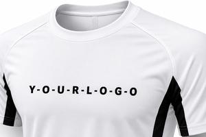 Custom Color Men's White <b>Raglan</b> Sleeve T-Shirt O-Neck Quick Dry Knitted Polyester Sporty Eco-Friendly 180g Custom Print Front - Product Image 4