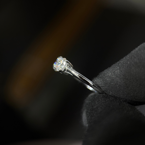 Lab Grown Round Diamond Three <b>Stone</b> Ring 0.50 Ct Each 3 Stones 14K Gold IGI Certified Engagement Wedding Jewelry - Product Image 3