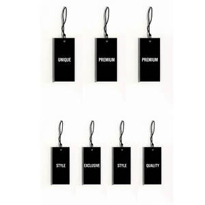 Etiquetas de Ropa Minimalistas Premium de Forma Hexagonal con Cuerda de Cáñamo Rústica para Marcas de Ropa Ecológicas - Product Image 1