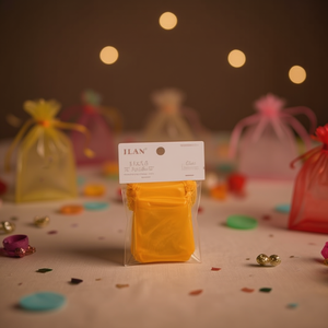 Sacchetti regalo in organza Ilan 10x15cm colori assortiti per bomboniere - Product Image 2