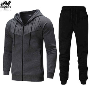 Ensemble de survêtement Tech Fleece unisexe de luxe, très demandé, avec sweat à capuche et pantalon de jogging en coton, coupe-vent - Product Image 5