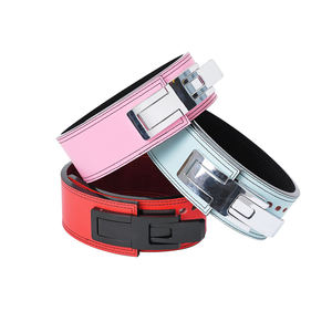 Cinturones de Gimnasio de Cuero Vacuno de Longitud Personalizada, Transpirables y Duraderos, para Hombres y Mujeres, con Hebilla de Acero, para Fitness, Levantamiento de Pesas, Powerlifting y Sentadillas - Product Image 4