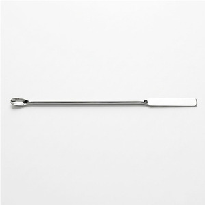 Spatule micro-cuillère en acier inoxydable 18/8, finition miroir premium, cuillère d'échantillonnage de réactifs de laboratoire, spatule chimique double extrémité - Product Image 1