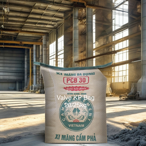 Bolsa rectangular de plástico tejido PP de papel Kraft de nuevo diseño de Vietnam con válvula de impresión flexográfica para embalaje de harina de cemento - Product Image 5