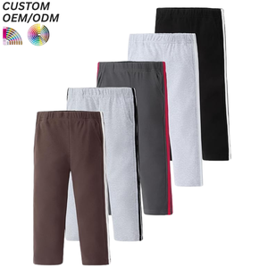 Pantalon de sport décontracté intelligent pour enfants, personnalisé avec logo, respirant, écologique, 100 % coton, coupe large, longueur intégrale, automne, printemps, hiver - Product Image 4