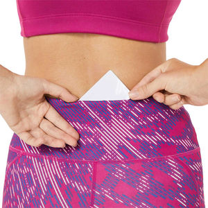 กางเกงเลกกิ้งเอวสูงสำหรับผู้หญิง สีพื้น ผ้าเนื้อยืดหยุ่นสูง ระบายอากาศได้ดี เหมาะสำหรับออกกำลังกาย โยคะ และเล่นกีฬา รับผลิตตามขนาด OEM - Product Image 6