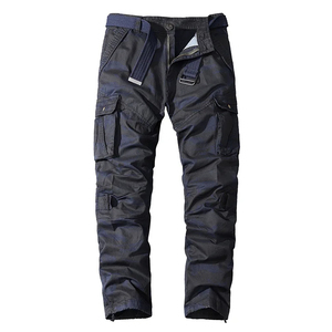 Men's Camouflage Cargo Pants Multi Pocket Tactical <b>Trousers</b> <b>Elastic</b> <b>Waist</b> Quick Dry Breathable Outdoor Workwear - Product Image 4