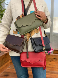 Nouveau design Sacs à main en cuir véritable pour femmes Vente à chaud de sacs à main multicolores Sacs à bandoulière multi-usages uniques et élégants pour femmes - Product Image 3