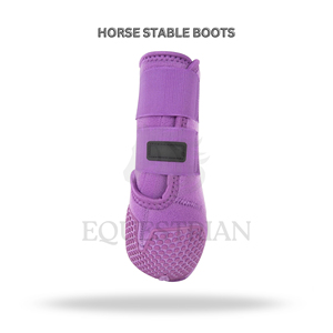 Bottes d'écurie pour chevaux en néoprène de luxe personnalisées, tissu respirant durable, sangles réglables sécurisées, protection des jambes équestres - Product Image 2
