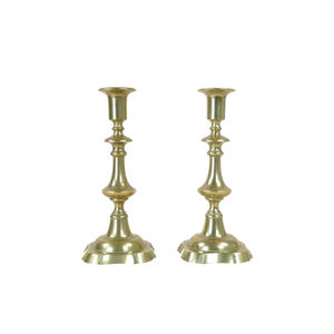 Porte-bougie vintage en laiton massif poli, décoration d'intérieur, porte-bougie pour mariage, fête, centre de table, chandelier - Product Image 1