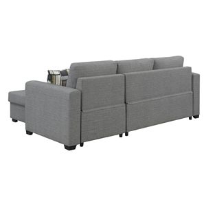 Wallace & Bay suole grigio reversibile Pop-Up sezionali eleganti divani da soggiorno - Product Image 3