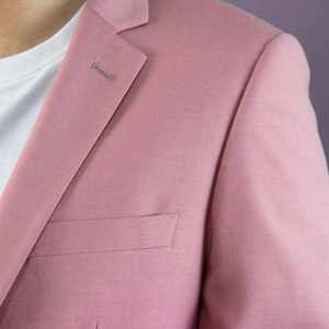 Manteau trench décontracté pour homme, coupe ajustée, col à revers, long, simple boutonnage, style blazer - Product Image 2