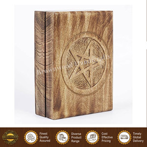 Caja de madera decorativa con diseño llamativo, hecha a mano, 100% madera natural de mango, para empaque de joyería, de proveedor indio. - Product Image 5