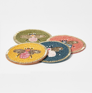 Posavasos de Vidrio con Cuentas de Inspiración Vintage, Diseños Personalizados Impermeables para Ocasiones Especiales y Fiestas de Cócteles - Product Image 4