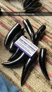 Cuerno de Búfalo Natural con Punta Pulida, Negro Natural, Alta Calidad - Product Image 3
