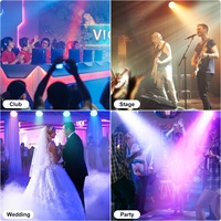 U`King - Foco LED RGBW 4 en 1 de 14 x 15 W para Escenarios, Luces Par de Aluminio DMX512 para Bodas, Fiestas, Discotecas, Clubes Nocturnos