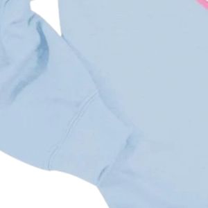 เสื้อยืดผู้หญิงสีฟ้าอ่อนแขนยาวพิมพ์ลายกราฟิก คอกลม พิมพ์ลายโลโก้ ลำลอง น้ำหนักเบา แฟชั่นทุกวัน สวมใส่สบาย - Product Image 4