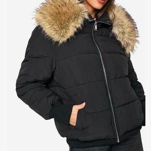 <b>Women</b> Short Top Puffer Jacket High Waist Quilted Bubble <b>Coat</b> Winter Long Sleeve Zip Up Casual Fashion Outerwear 2026 - Product Image 4