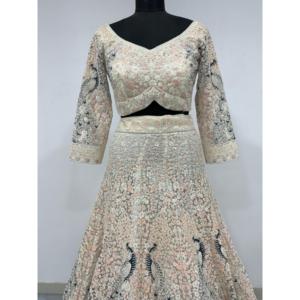 Lehenga Choli avec broderie au fil Taille 2XL - Product Image 1