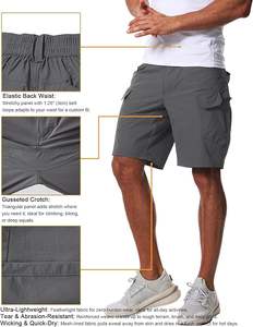 Shorts de randonnée pour hommes, légers, à séchage rapide, tactiques, avec poches (sans ceinture) - Product Image 5