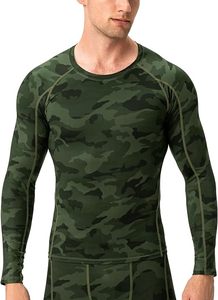 Men's Compression Long Sleeve Performance Shirt Premium Quick Dry Compression Base <b>Layer</b> <b>Top</b> Men's Athletic Compression Training - Product Image 5