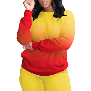 <b>Womens</b> Slim Fit Winter Printed <b>Sweatsuit</b> Set Cropped Hoodie Jogger Pants Cotton Blend Casual Gym Tracksuit Soft Sports Training - Product Image 5