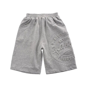 Shorts de bain pour hommes, design personnalisé, 3D embossé, 100% coton molletonné, fermeture éclair, broderie, style streetwear, écologiques - Product Image 3