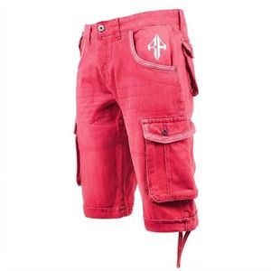 Pantalones Cortos de Mezclilla para Hombre, de Alta Calidad, con Estampado de Serigrafía, Estilo Jeans, de Pierna Ancha, Material Spandex/Poliéster - Product Image 2