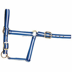 Cabestro de caballo de nailon estilo sillín inglés ecuestre, categoría esencial, equipo de nailon PVC y cuero para caballos al mejor precio - Product Image 3