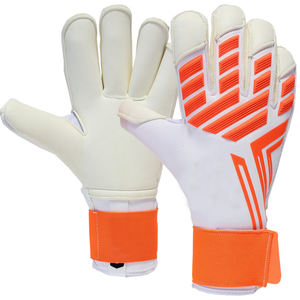 Gants de gardien de but de football professionnels personnalisés, paume en latex allemand haute adhérence, protection des doigts - Product Image 1
