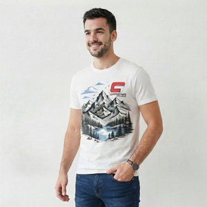 เสื้อยืดพิมพ์ลายผู้ชายระดับพรีเมียม ผ้าฝ้ายคุณภาพสูง เสื้อผ้าแฟชั่นกราฟิก พร้อมบริการสกรีนโลโก้ตามสั่ง บริการ OEM ไซส์ OEM แบรนด์ส่วนตัว สำหรับผู้ชาย - Product Image 3