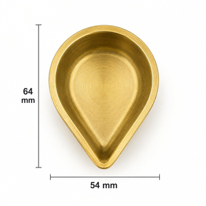 Brass Diya for Pooja Traditional Brass <b>Oil</b> <b>Lamp</b> Deepak for Aarti Temple Home Decor Diwali Festive Decoration - Product Image 5