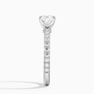 BOJ <b>Ring</b> 0114 Cushion Cut <b>925</b> <b>Silver</b> Luxe Amelie Prong Setting Solitaire Diamond <b>Ring</b> 2ct D Color VVS1 Moissanite GRA Certified - Product Image 3