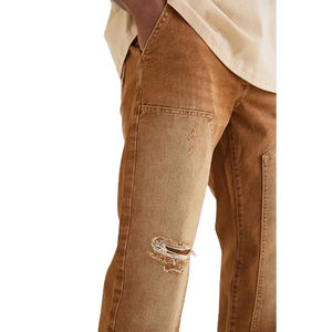 Fabricación de Ropa: Pantalones Vaqueros para Hombre con Lavado Ácido y Efecto Desgastado, 100% Algodón, Logotipo Personalizado con Bordado e Impresión, Precio Bajo - Product Image 6