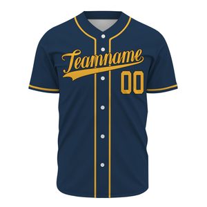 Custom Printed Button <b>Down</b> Baseball Jersey for Men Women with Personalized Name Number Logo Embroidery Quick Dry Sets - Product Image 2