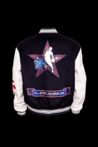 All-<b>Star</b> 2026 Wool & Leather Varsity <b>Jacket</b> Black White - Product Image 2