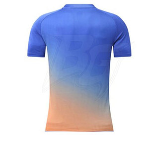เสื้อยืดกีฬาโพลีเอสเตอร์ถักคุณภาพพรีเมียม ดีไซน์โดดเด่น ระบายอากาศได้ดี แห้งเร็ว แขนสั้น น้ำหนักเบา สวมใส่สบาย - Product Image 2