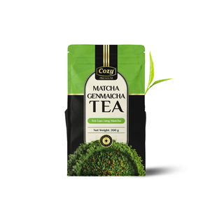 Wholesale Hot Selling Matcha Genmaicha Tea No Additives Roasted Rice Sencha Tea <b>Leaves</b> For Tea Shops Tea Pouch Packaging - Product Image 1