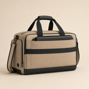 Terzo Sports Canvas Gym <b>Duffel</b> <b>Bag</b> 20-30L Adjustable Strap Durable Unisex Casual Fitness <b>Bag</b> with Zipper Closure - Product Image 3