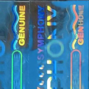 Étiquettes autocollantes holographiques bicolores Digittech Label P3, hologrammes argentés, numérotation laser surimprimée, pour entreprises et achats - Product Image 1