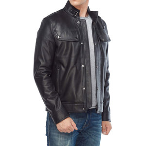 Fully Customized Genuine Cowhide <b>Men</b> <b>Leather</b> <b>Jackets</b> Vintage Style Pockets Made in Sialkot Pakistan Cheap Low Price High Quality - Product Image 2