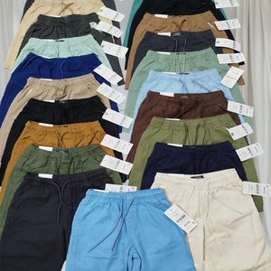 Pantalones cortos de LICRA y algodón de verano para hombre, joggers CARGO DE 6 bolsillos con tela de sarga, liquidación de existencias, excedentes de Bangladesh - Product Image 1