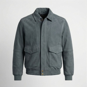 Blouson bomber homme NAI-0456B, veste de moto tendance, style motard, vêtement de protection pour la conduite, couleur personnalisable - Product Image 1