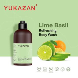 Gel de Ducha Yukazan Lime Basil de Malasia, 850 ml, Marca de Primera Calidad, Frescura para Niños y Adultos, Botella con Bomba Grande - Product Image 2