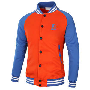 Veste Letterman Confortable en Toile Sur Mesure à Col Montant avec Lettres sur le Devant pour Hommes, Manches Longues, Respirante, Veste d'Hiver en Promotion en Ligne - Product Image 1
