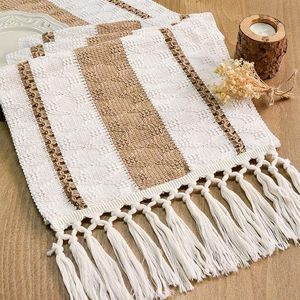 Runner da Tavolo Boho Lungo 72 Pollici, Decorazione Primaverile per la Casa con Nappe, Stile Rustico Macramè per Arredamento Farmhouse - Product Image 4