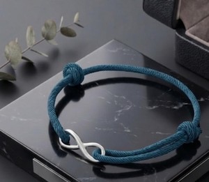 Handmade Adjustable Braided Leather & Cotton <b>Rope</b> <b>Bracelet</b> for Children's-Cute Style Anniversary Occasion - Product Image 1