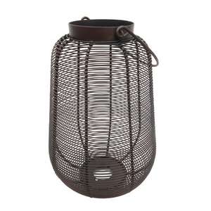 Grande lanterne décorative en métal pour la maison, le salon et les tables de mariage, éclairage de sol. - Product Image 1